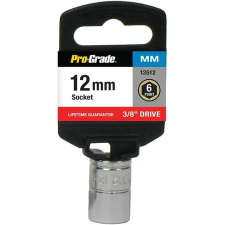

Pro-Grade 13512 0.37 in. Drive x 12 mm 6 Point Socket
