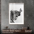 thumbnail image 2 of Tiger and Butterfly Shadowbox Print Animal Art Prints by Notoriart, Blonde Frame, 37 x 55, 2 of 7