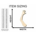 thumbnail image 2 of Unfinished Wood Hand and Arm Shape - Craft - up to 46" DIY 46" / 1/2", 2 of 3