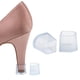 thumbnail image 1 of Puntas de tacón (2 pares) (transparentes) (9-10 mm) Protectores de tacón alto para mujer Reemplazos de talón Pequeño/mediano/grande, Protectores de tacón alto Mnioky, Tope de zapato para mujer, 1 of 3
