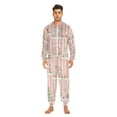 thumbnail image 3 of FORMRS Onesies Pajama for Adults Unisex Hoodie Winter Jumpsuit One Piece Sleepwear, Sizes S-2XL, Light Green Christmas Houses, 3 of 7