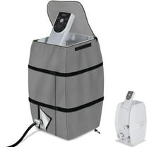 Hot Tub Spa Heater Pump Cover with Zipper, Insulated 600D Polyester Canvas, All-Weather Protection for Inflatable Hot Tubs, Lazy Spa Accessories, Size 16.9"D x 14.96"W x 21.2"H