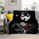 thumbnail image 1 of Black Butler lanza mantas para niños, manta de franela súper suave y cálida para viajes, ropa de cama, sofá, cama, manta para regalos, 1 of 4