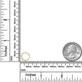 thumbnail image 3 of AVORA 10K Yellow Gold Small Simulated Diamond CZ Huggie Hoop Earrings, 3 of 6