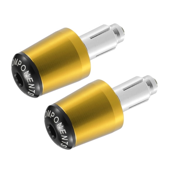 Unique Bargains 2 Pcs Motorcycle Handlebar End Plug for Honda CBR250R CBR300R CBR400R CBR600RR 7/8" 22mm Gold Tone