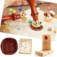 thumbnail image 3 of Cabeza de cobre con sello en forma especial Cabeza de cera de esmalte vintage clásico para tarjeta de boda, 3 of 9