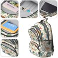 thumbnail image 4 of Dinosaur and Flower Beige Pattern Cute School Backpack Bag with Padded Back and Adjustable Shoulder Straps 16.9 X 12.6 X 5.9 Inches, 4 of 5