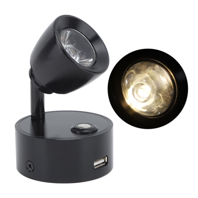 Luz de Lectura para Caravana Lámpara LED de Noche para Interiores Lámpara Táctil Ajustable Recargable por USB para Barco y Yate de Caravana ANGGREK Otros