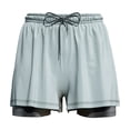 thumbnail image 2 of ZenCart Men Swimming Shorts Quick-drying Swim Trunks Drawstring Elastic Waist Double-Layered Bathing Suit Anti-UV Snug Fit Swimming Trunks, 2 of 8