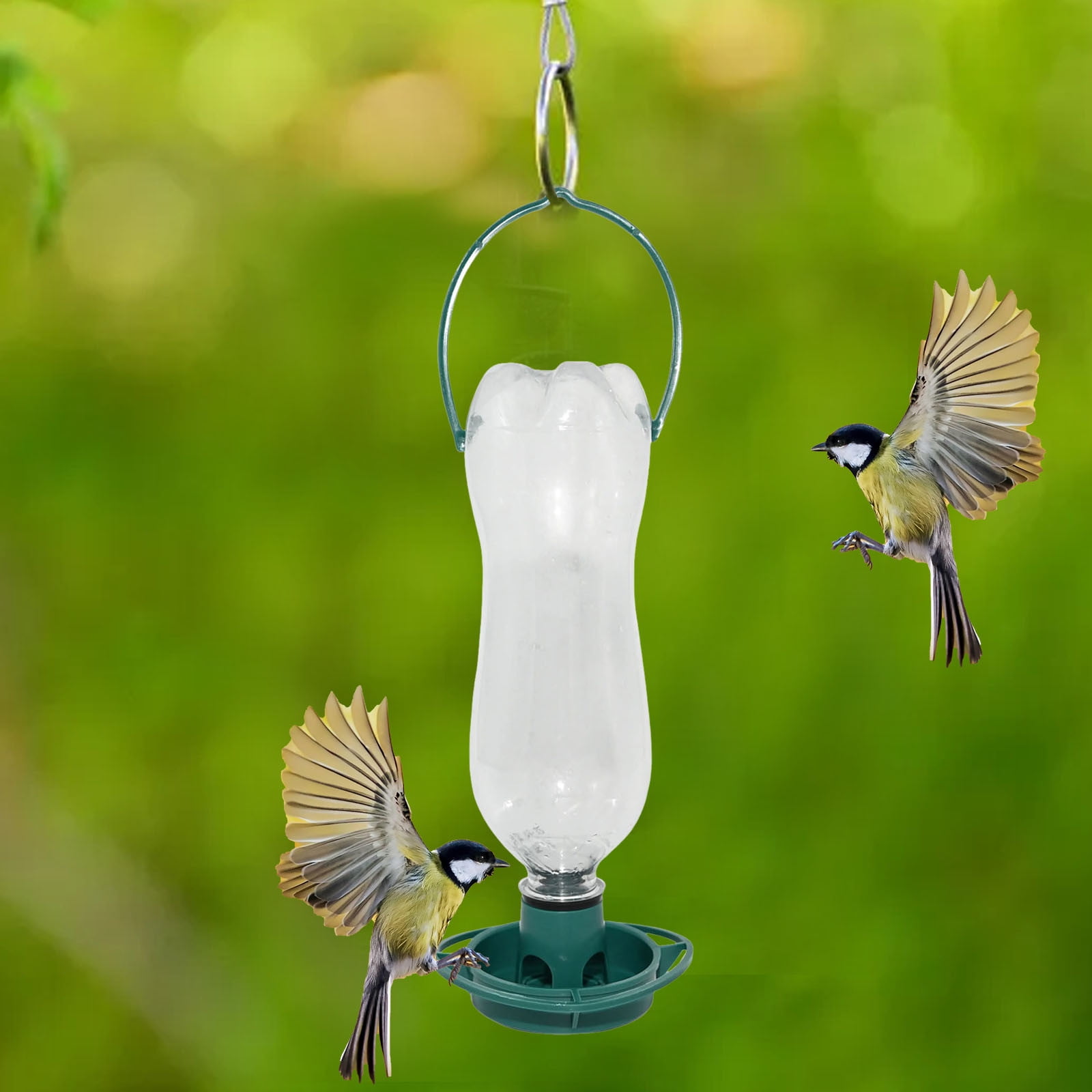3/2/1pcs Soda Bottle Bird Feeder Hummingbird Feeders For Outdoors Turn Soda Bottles Into Eco Bird Feeders For Wild Birds Promotes Bottle Recycling And Re-Use