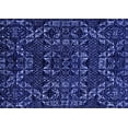 thumbnail image 1 of Ahgly Company Machine Washable Indoor Rectangle Abstract Blue Modern Area Rugs, 6' x 9', 1 of 4