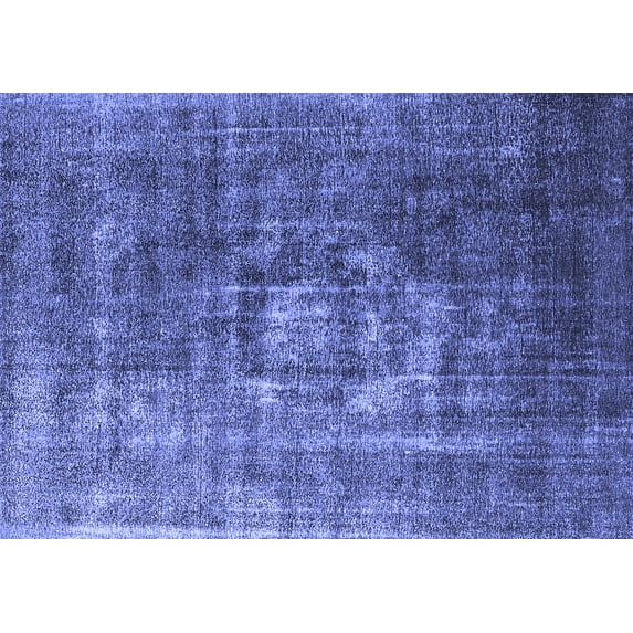 Ahgly Company Indoor Rectangle Oriental Blue Industrial Area Rugs, 7' x 9'