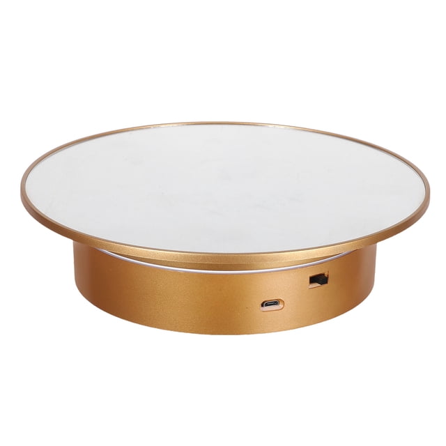 OULII Turning Board Rotating Diaplay Stand Golden ABS 1Set For Photography Live Streaming And Product Showcasing