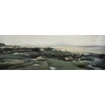 thumbnail image 2 of Melious, Amy 32x13 Black Ornate Wood Framed with Double Matting Museum Art Print Titled - Rocky Shores I, 2 of 4