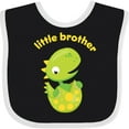 thumbnail image 3 of Inktastic Little Brother Dinosaur Boys Baby Bib, 3 of 4