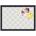 thumbnail image 2 of PinPix 20x14 Custom Cork Bulletin Board Diamond Modern Pattern Grey Poster Board Has a Fabric Style Canvas Finish, Framed in Diamond Modern Pattern Grey, by ArtToFrames (PinPix-1802), 2 of 5