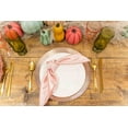 thumbnail image 6 of Simply Elegant Stripe Etched Plastic Charger Plate | Service Plate for Parties, Dinner, Weddings, Quinceaneras and Events | 13 inch Diameter | Rose Gold- Gloss Finish | Set of 24, 6 of 11