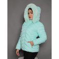thumbnail image 1 of Chaqueta Mujer Microfibra puffer Bobojaco Peluciado con Capucha Desmontable Deng Xun unisex, 1 of 2