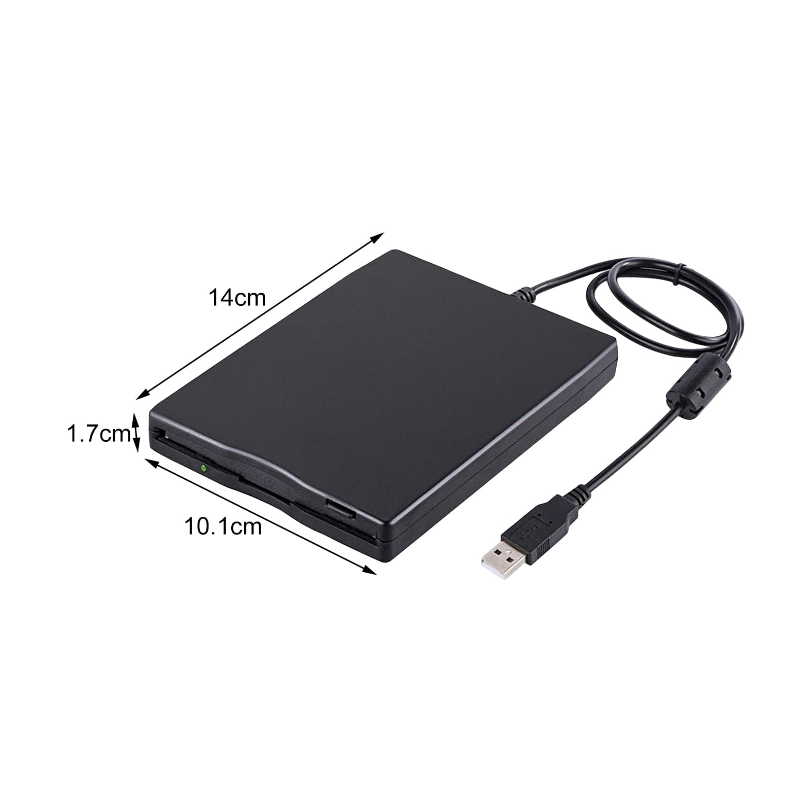 Lifetechs Floppy Disk Drive Anti-jamming Stable Performance High Speed Durable Effective Driver-free Portable Office External 1.44M 2HD USB Floppy Disk Drive for PC
