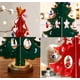 thumbnail image 3 of Mini árbol de navidad de madera con percha para decoración de árbol de navidad de madera decoración de escritorio mini adornos diy 3d árbol de navidad mini adornos rojo Fason WLJ-3644, 3 of 5