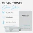 thumbnail image 4 of ISOCLEAN Face Towel - Box of 60 Make Up Remover Wipes, Disposable Towels Made with Soft Organic Cotton, Gentle On Sensitive Skin, Ideal for Facial Cleansing and Removing Cosmetic Residue, 4 of 8
