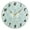 Gold, variant on Clear Cerulean Block Round Wall Clock Battery Operated Silent Non-Ticking Bedroom Office Kitchen Home School Decor 10"(Black)