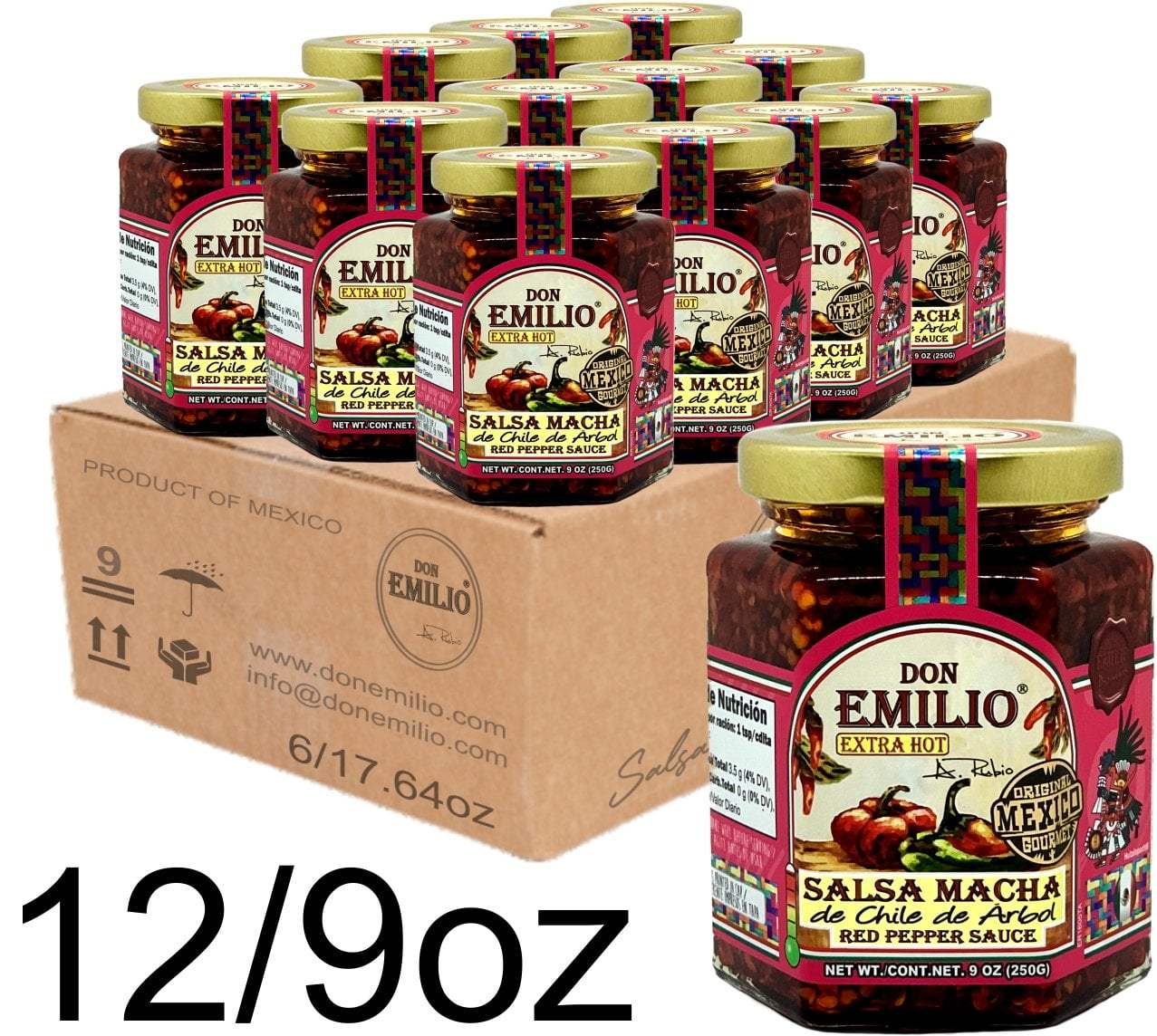Don Emilio Red Pepper Chili Oil, Gourmet Sauce, Spicy Salsa Macha