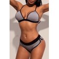 thumbnail image 3 of ABPHQTO Conjunto de bikini de natación deportivo gris para mujer, 3 of 5