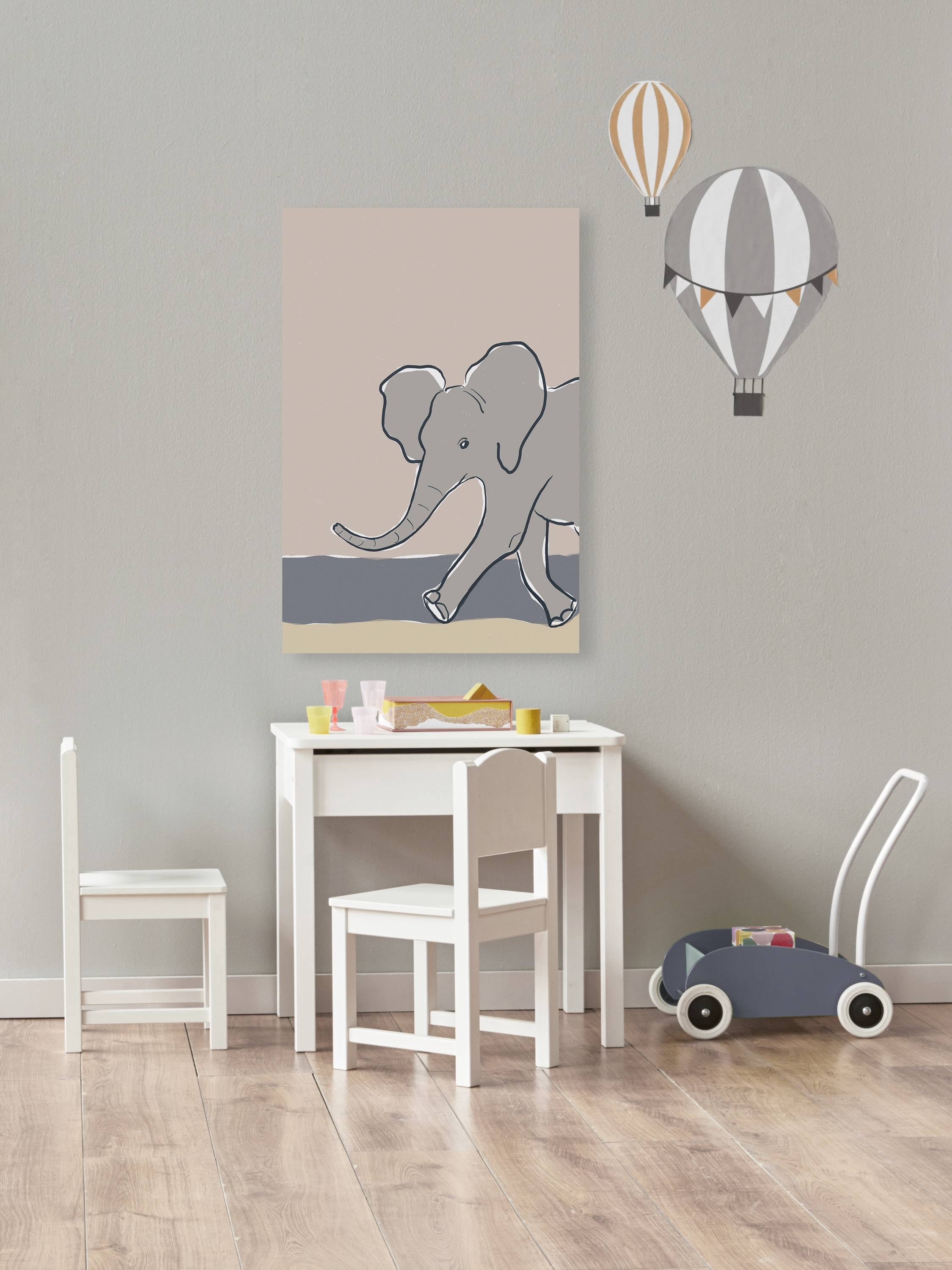 Marmont Hill Pastel Zoo III Canvas Wall Art