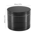 thumbnail image 2 of 4 Layer Zinc Alloy Herb Grinder Fine Craftsmanship Crusher, 2 of 6