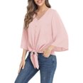thumbnail image 4 of Txlixc Blusa de color sólido para mujeres Txlixc moda, 4 of 6