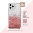 thumbnail image 1 of Funda con purpurina líquida en oro rosa para iPhone 11 Pro, 1 of 6