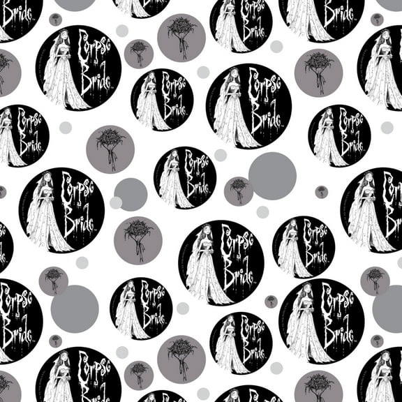 Corpse Bride Logo and Silhouette Premium Gift Wrap Wrapping Paper Roll