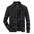 thumbnail image 6 of Maoxin Mens Jacket Men's Stitching Drawstring Hooded Slim Fashion Jacket Coat Outwear Jackets for Men , Black , 2XL, 6 of 8