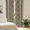 thumbnail image 2 of Ambesonne Leopard Print Curtains, Leo Wild Big Cat Face, Pair of 28"x95", Dark Tan Multicolor, 2 of 5