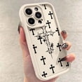 thumbnail image 2 of Funda de teléfono con estampado de cruz negra para Xiaomi Redmi 13, 4G, 13C, 12C, Redmi Note 13, 12 Pro Plus, 5G, 12S, 11S, 10S, 10pro, funda suave a prueba de golpes, 2 of 5