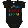 thumbnail image 3 of Inktastic My Papa Loves Me Boys or Girls Baby Bodysuit, 3 of 5