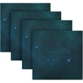 thumbnail image 5 of GZHJMY Green Galaxy Cloth Napkins Set of 4, Reusable Washable Polyester Dinner Napkins for Family, Restaurant, Wedding, Party Decor 20 x 20 Inch, 5 of 7