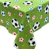 Passion for Soccer Collection 60"x90" Printed Tablecloth with Table Weight Set (Multicolor)