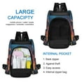 thumbnail image 6 of FORMRS Women's Travel Backpack Purse Anti-Theft Hidden Pockets Casual Shoulder Bag, Astronaut at Dawn, 6 of 7