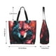 thumbnail image 5 of Fotbe Red Flame Wolf Head Bolsa Tote Estética de Lona con Estampado para Mujer - Bolsa Reutilizable de Hombro Casual para Vacaciones, Compras, Trabajo y Gimnasio, 5 of 8