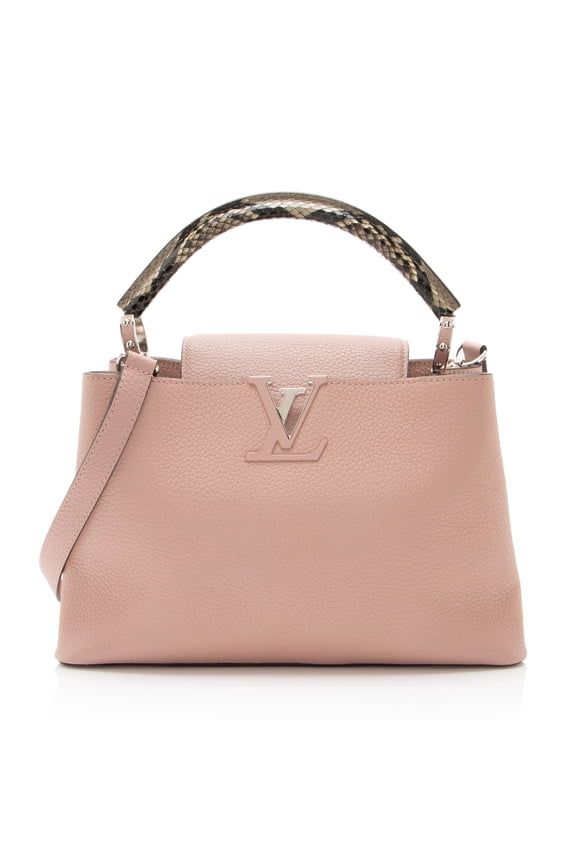 Pre-Owned Louis Vuitton Taurillon Python Capucines PM Bag