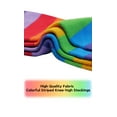 thumbnail image 5 of CutiePlusU Cotton Colorful Rainbow Striped Socks Over Knee Clown Striped Thigh High Stockings Unique Thoughtful Gifts for Men Women and Best Friend, 5 of 5