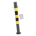 thumbnail image 5 of figatia Safe Bollard Parking Bollard 75cm H Professional Black and Yellow Accessory for Supermarkets Traffic Sensitive Area Sidewalks , Double, 5 of 8