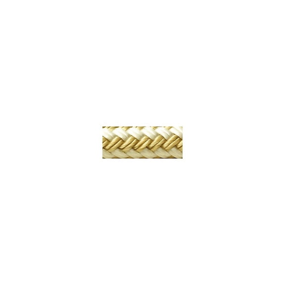 Seachoice Boat Anchor Rope, Double-Braid, Nylon, Achor Line, 1/2 In. X 250 Ft., Gold/White