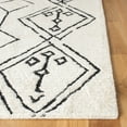 thumbnail image 3 of SAFAVIEH Casablanca Otis Moroccan Area Rug, Ivory/Black, 4' x 6', 3 of 10
