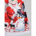 thumbnail image 4 of Botón de talla grande Snowflake Santa Imprimir T Shirt Rosegal Mangas largas de talla grande, 4 of 5
