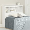 thumbnail image 1 of South Shore Spark Twin Bookcase Headboard with Storage, in Pure White, 1 of 10