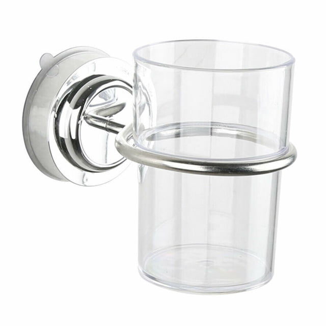 Portavasos para cepillo de dientes Portavasos montado en la pared para baño Cepillo de dientes de plástico Soporte para tazas de pasta de dientes Inevent HA003445-00
