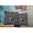 thumbnail image 6 of Set of 2 Zebra Stripes Pattern Zebra Print Animal Skin Abstract Pattern Line Background Throw Pillow Covers 18X18 Inch Decorative Pillow Cases for Couch Bedroom Living Room, 6 of 6